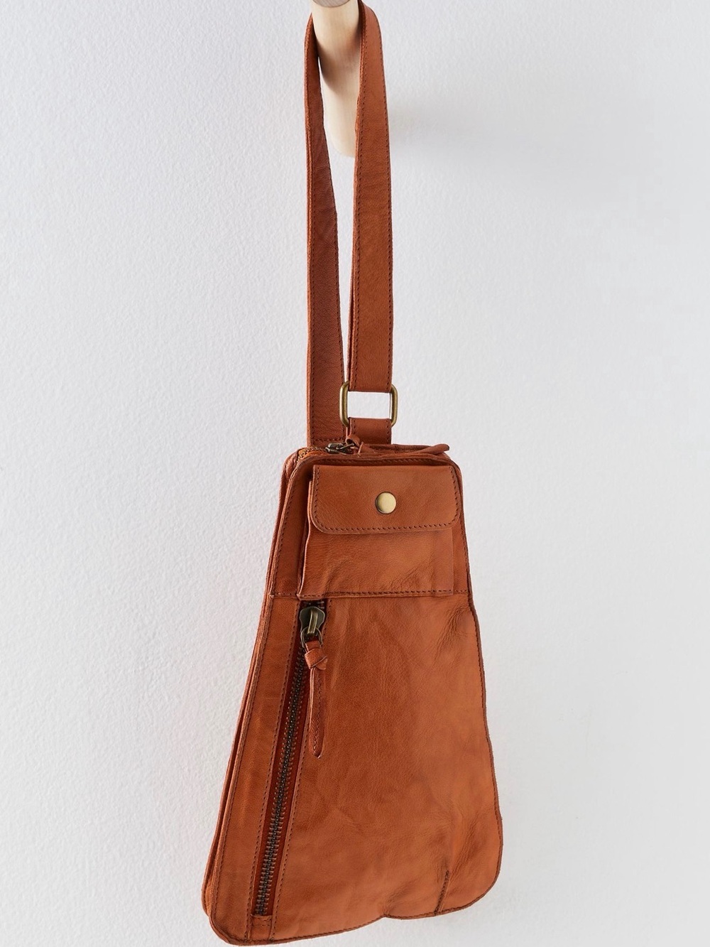 Free People Jagger Leather Crossbody Sling Bag NWT